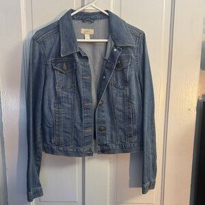 LOFT Classic Blue Jean Jacket